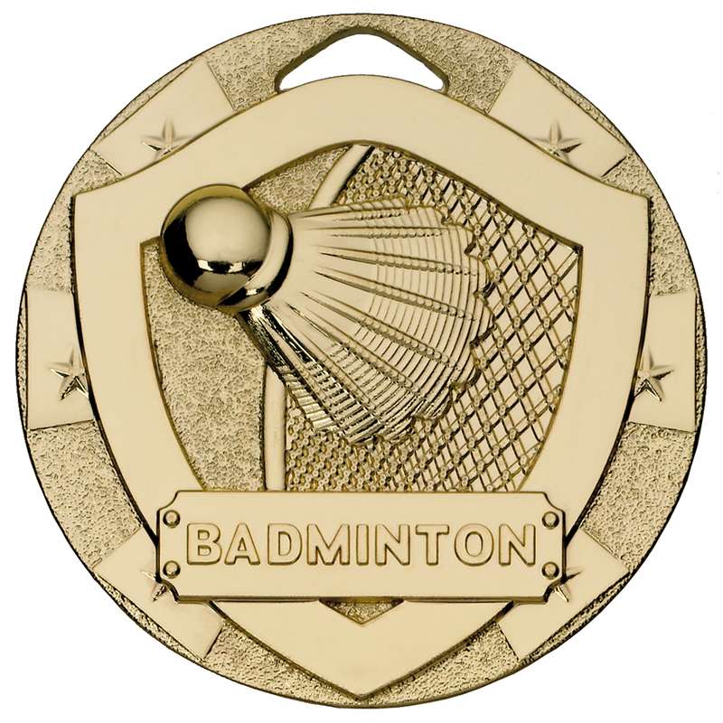 BADMINTON MINI SHIELD MEDAL