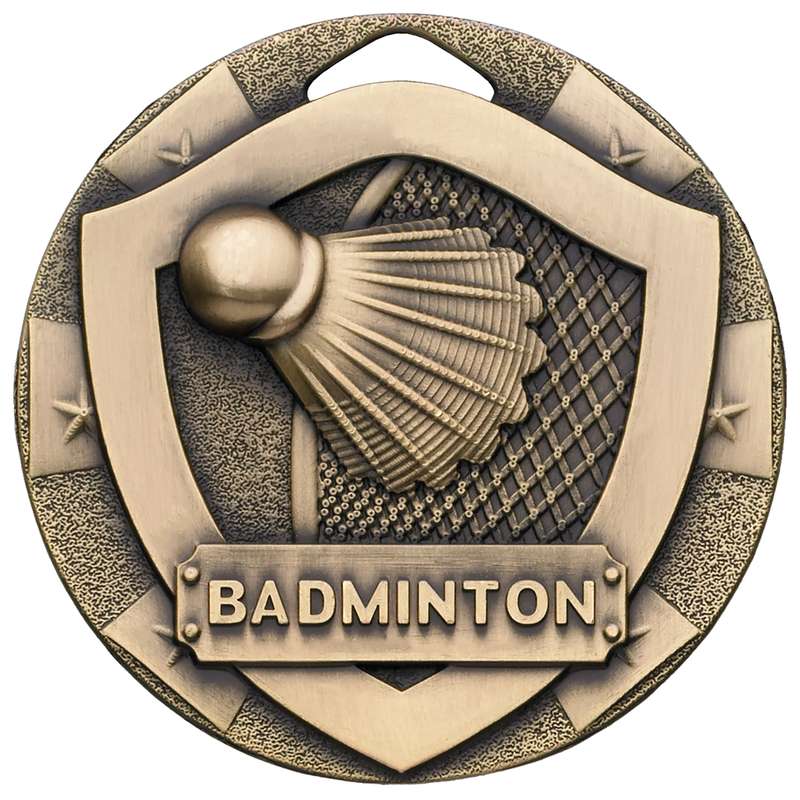BADMINTON MINI SHIELD MEDAL