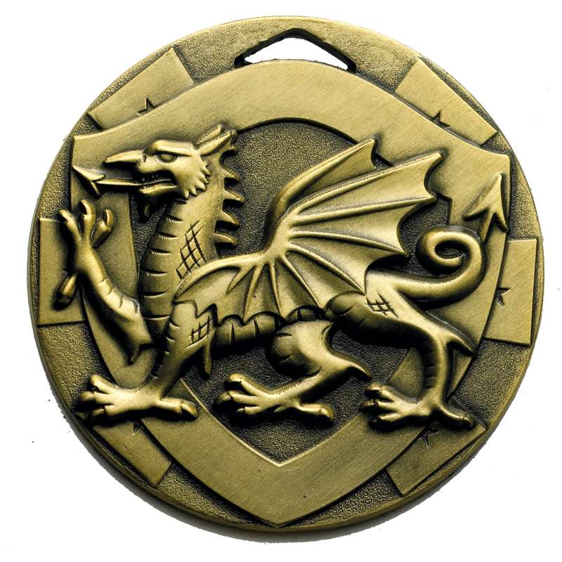 WELSH DRAGON MEDAL