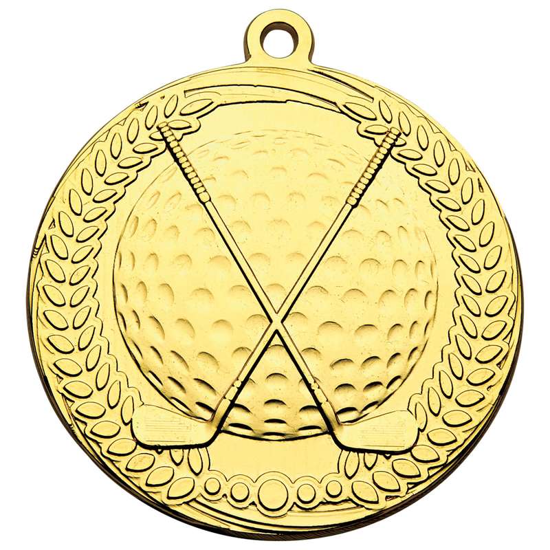 70MM GOLD GOLF MEDAL