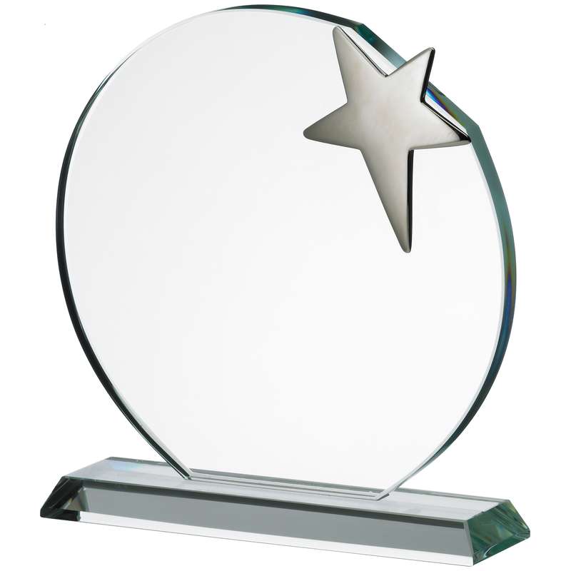 SILVER STAR ON CLEAR BASE AWARD