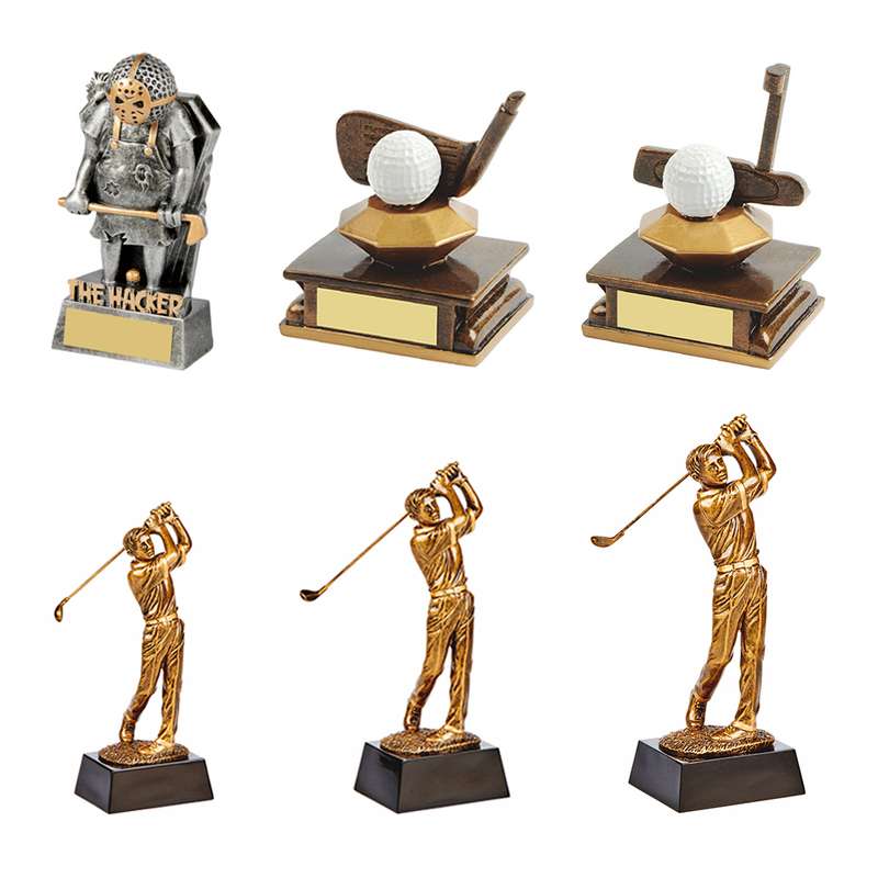 x 6 Assorted Golf Awards