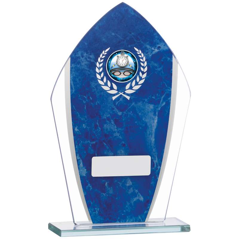 BLUE MARBLE MIRRORED GLASS AWARD