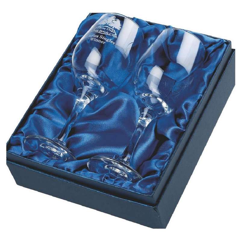 Two Wine Glasses (In Presentation Case) – Clear