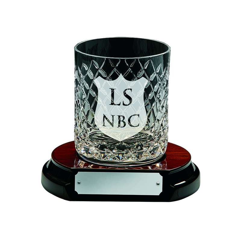 Whiskey Glass with Panel (GLASS ONLY) – Clear
