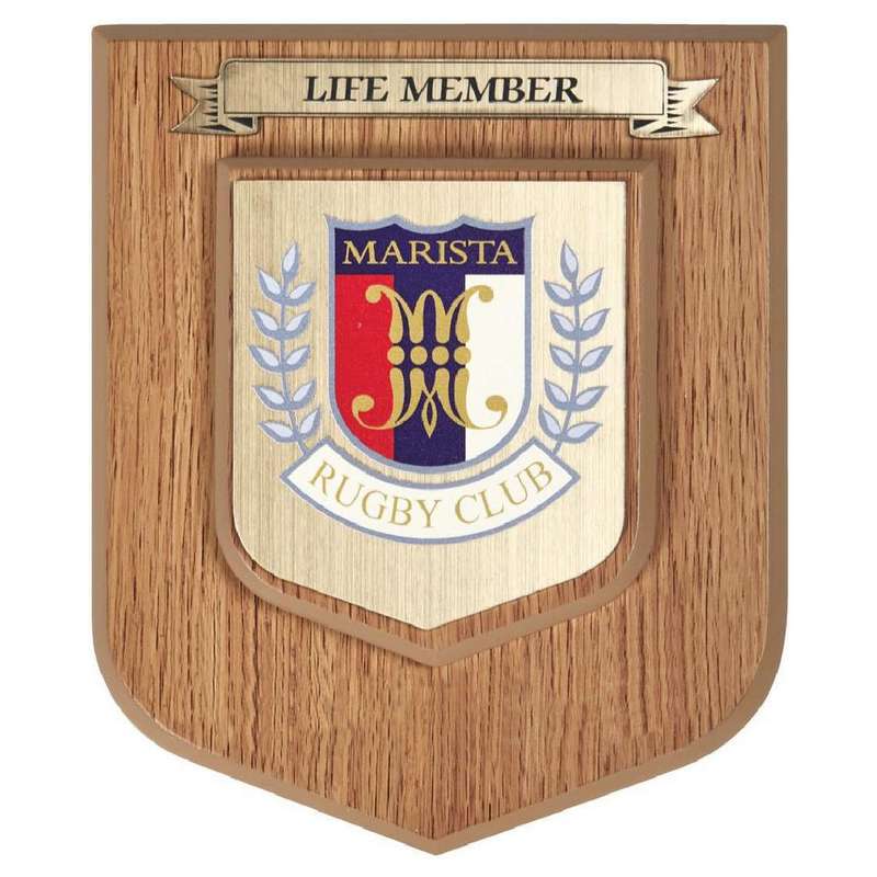 Lightwood Heraldic Shield – 1 Scroll – Light Oak