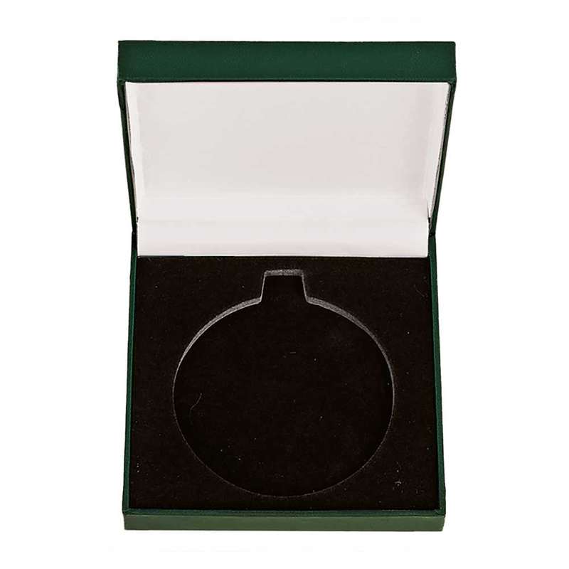 Classic Leatherette Medal Box Green