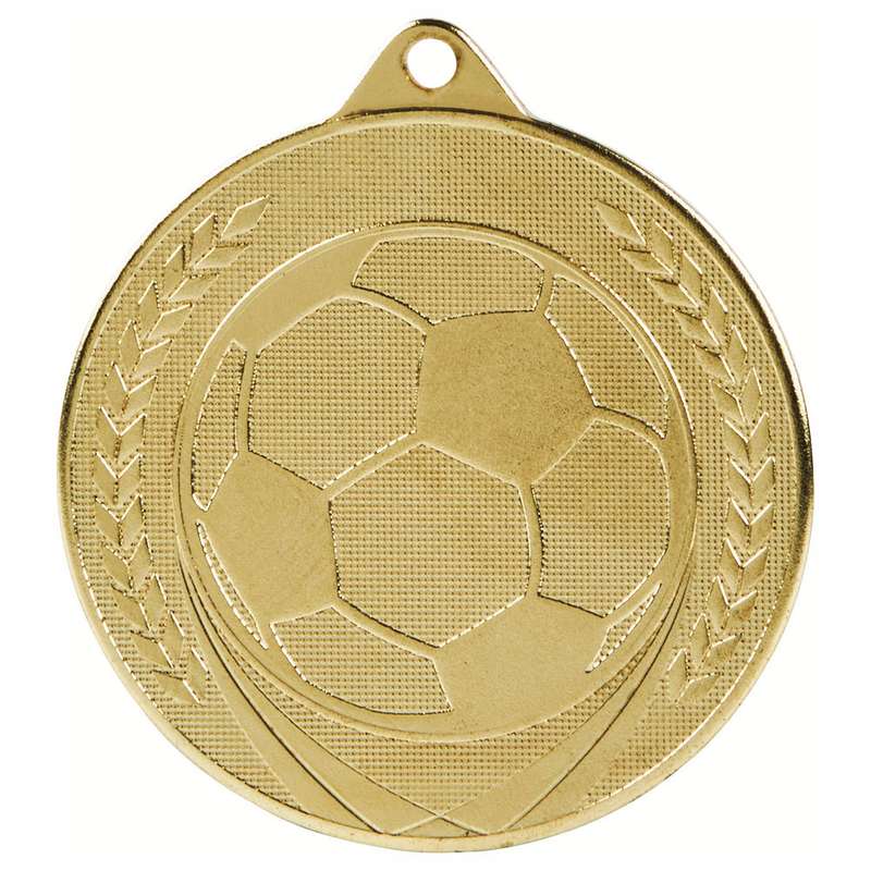 50mm Football Medal – Gold