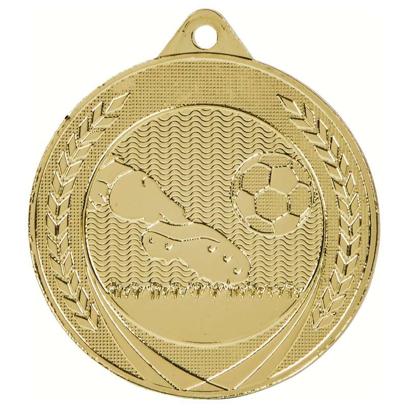 50mm Football/Boot Medal – Gold