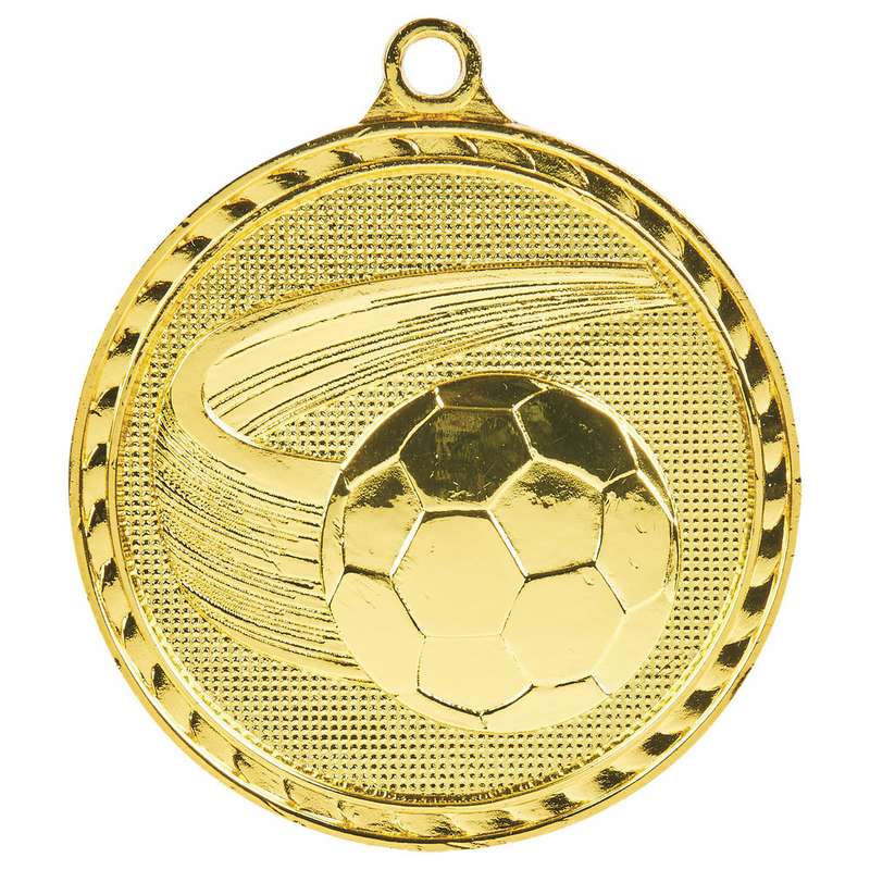 60mm Football Medal – Gold