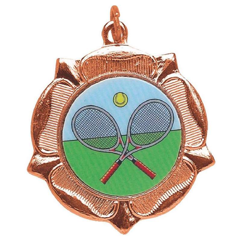 40mm Tudor Rose Medal (Gold / Silver / Bronze) - Bronze