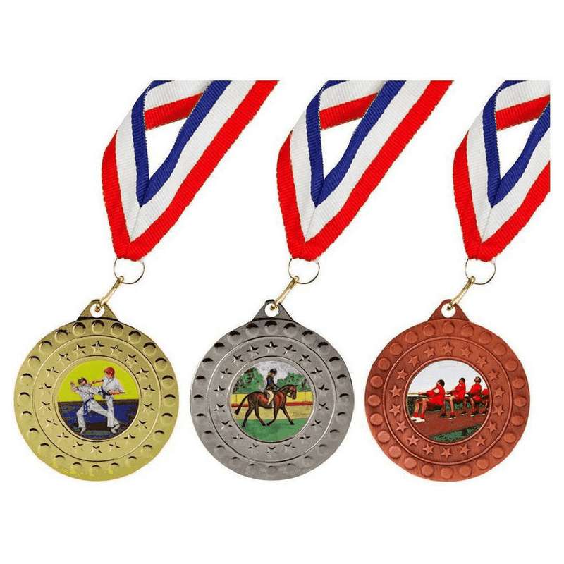 50mm Medal with 22mm Ribbon (Gold / Silver / Bronze) – Bronze