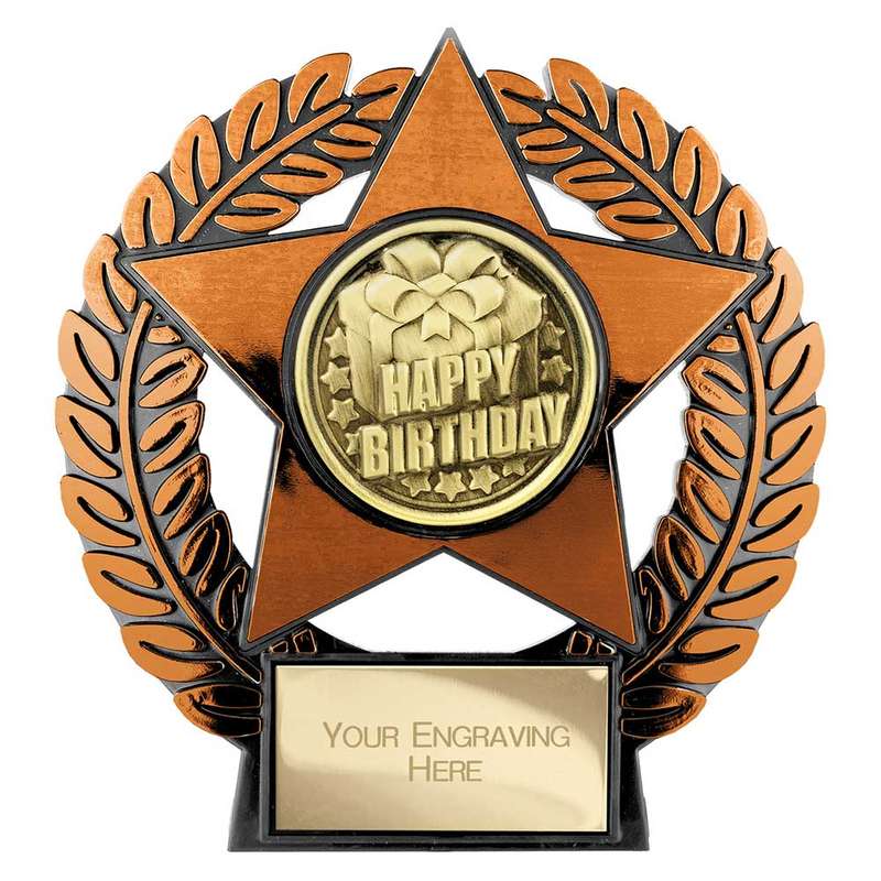 Emperor Star Happy Birthday Plaque