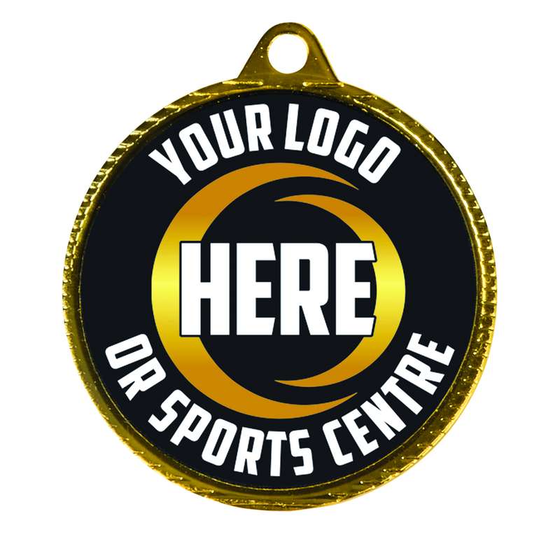 Personalised 55mm Medal – Gold