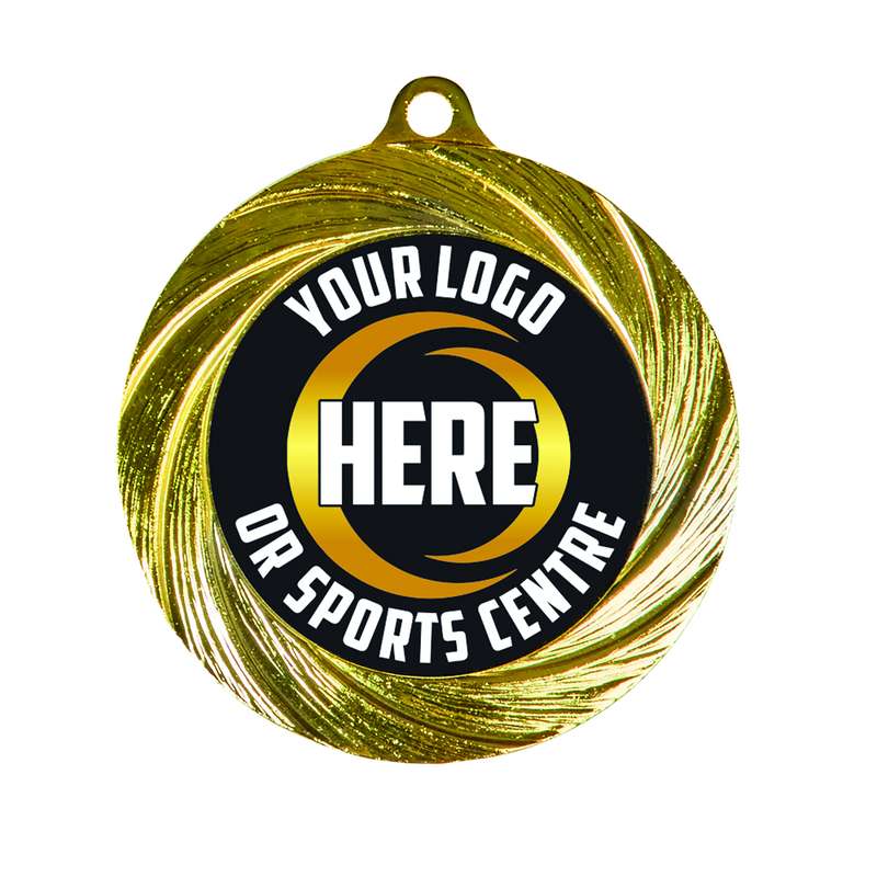 Personalised 70mm Heavy Medal – Gold