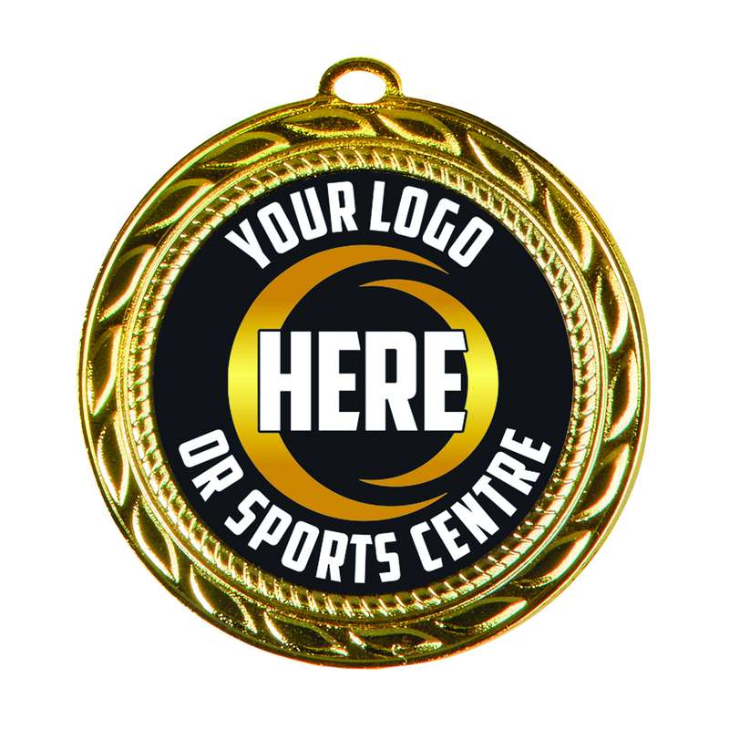 Personalised 70mm Medal – Gold
