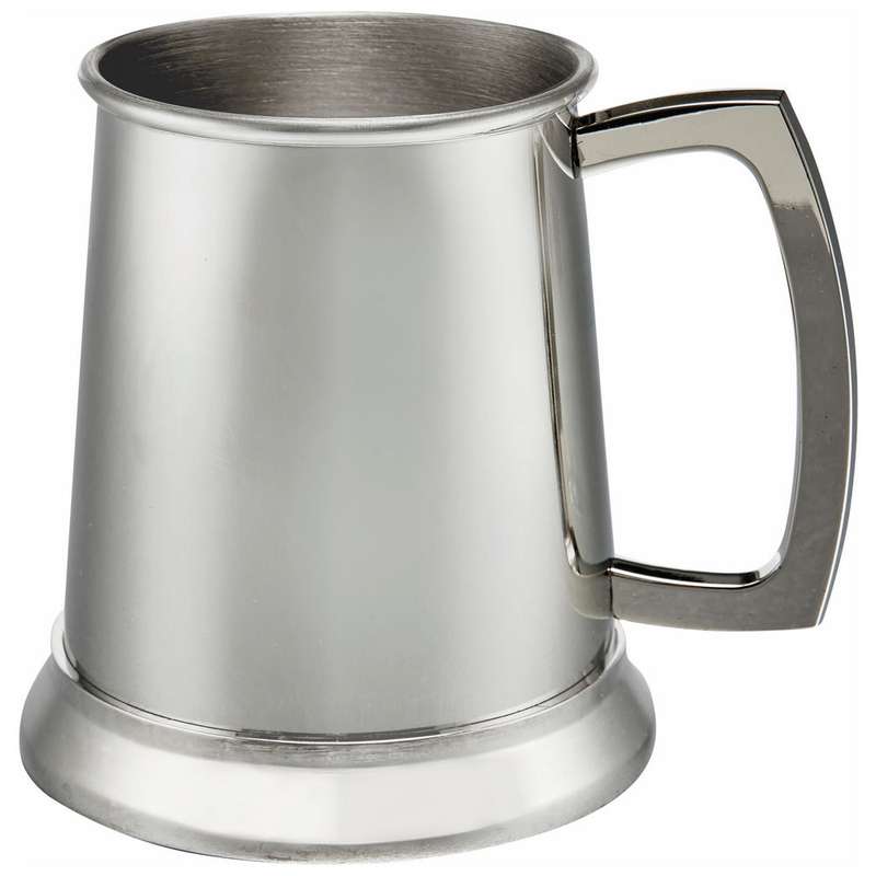 1/2 Pint Stainless Steel Tankard – Silver
