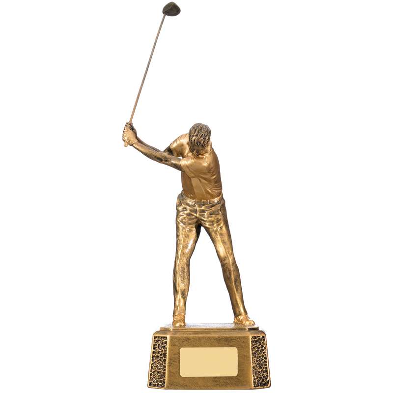 MALE GOLFER BACK SWING
