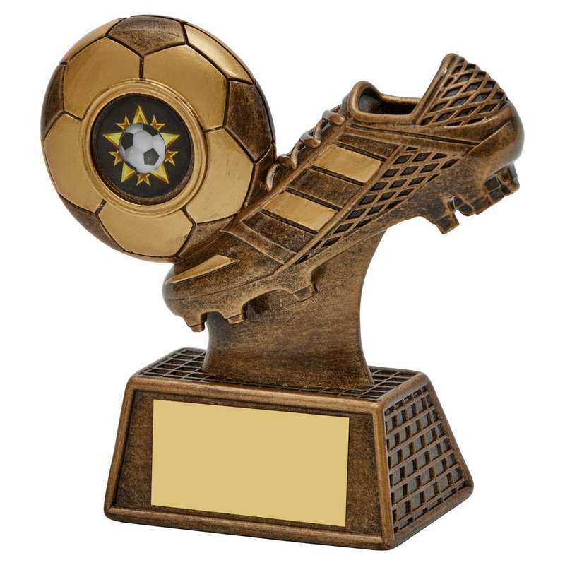 Antique Gold Resin Football Boot – Ant Gold