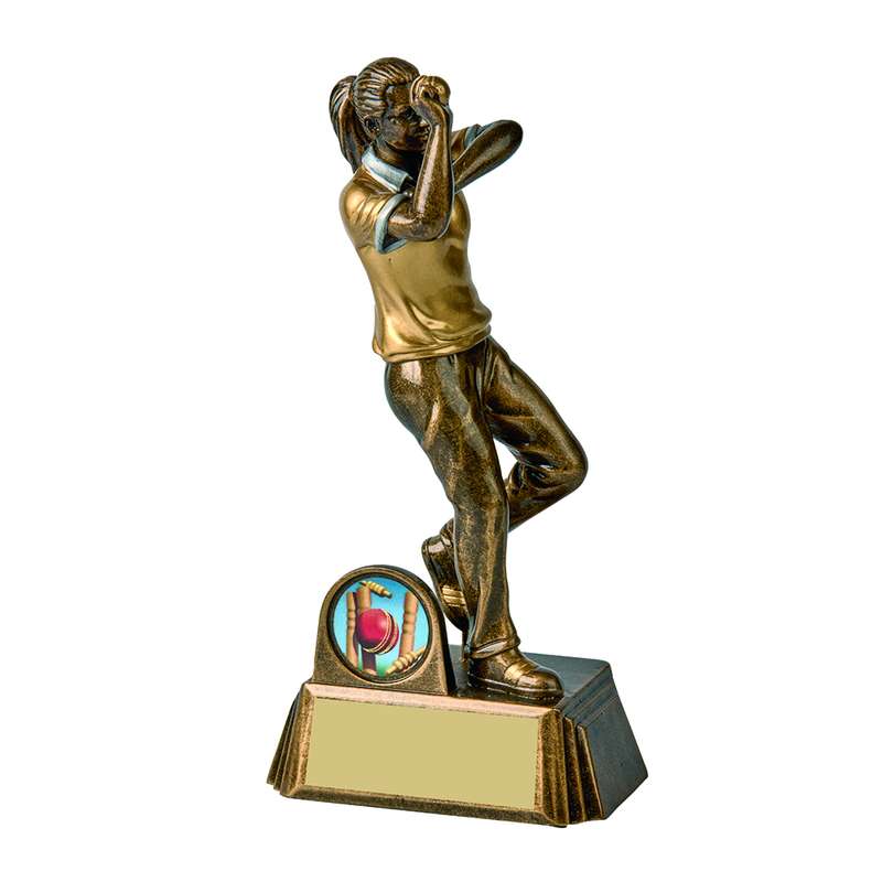 Antique Gold Female Cricket Bowler – Ant Gold