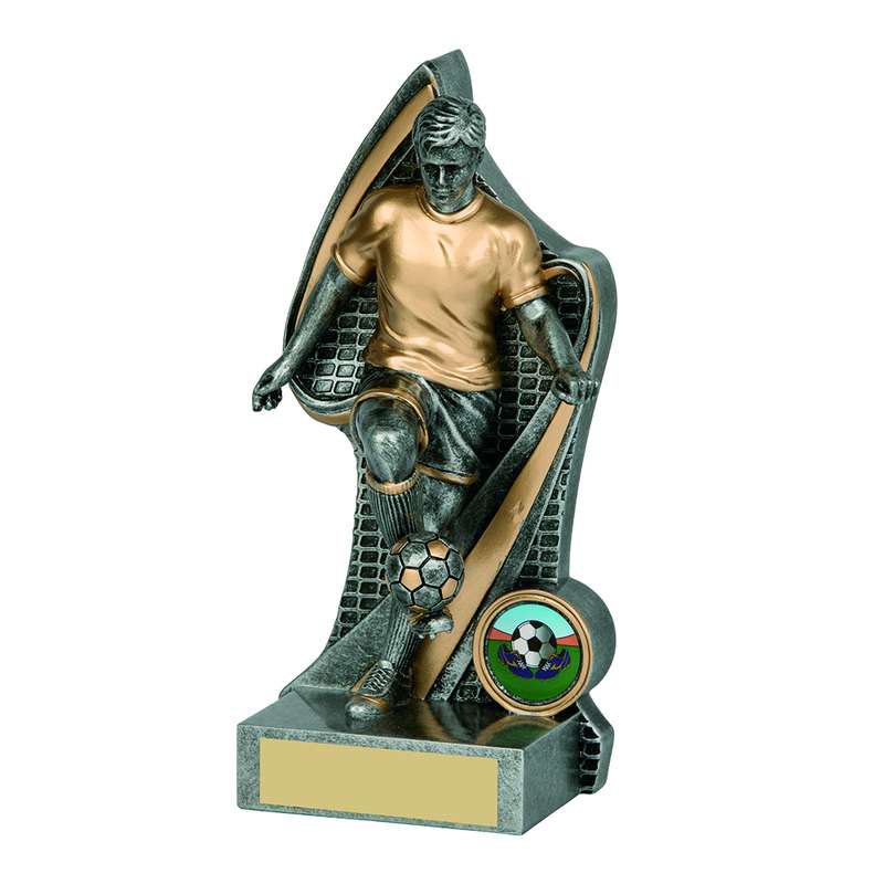 15cm Antique Silver Footballer (M) – Ant Silver