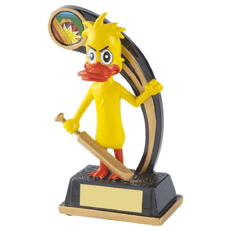 Novelty Cricket Trophy – The Duck – Yellow