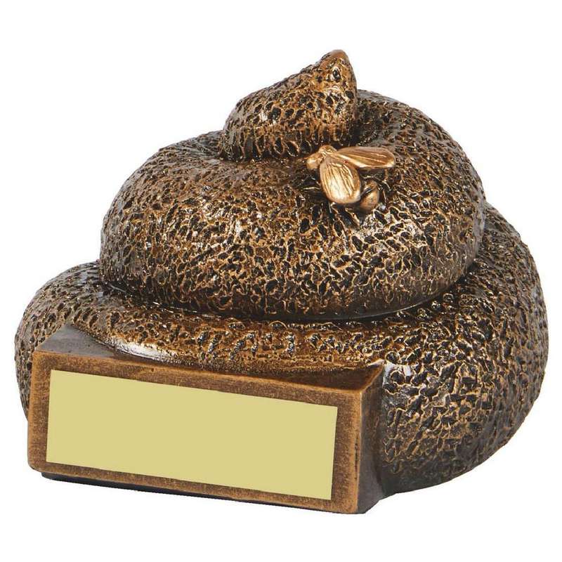 Dog Mess Resin Award – Ant Gold