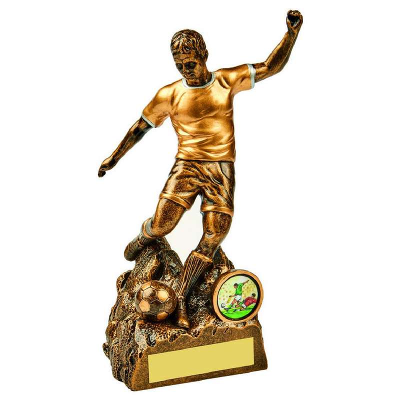 Antique Gold Male Football Resin – HEAVY – Ant Gold