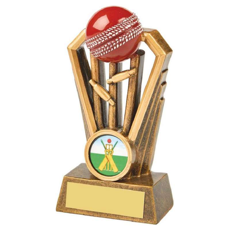Resin Cricket Wicket Award with Red Ball – Ant Gold