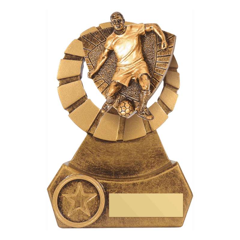 Antique Gold Resin Male Football Award – Ant Gold