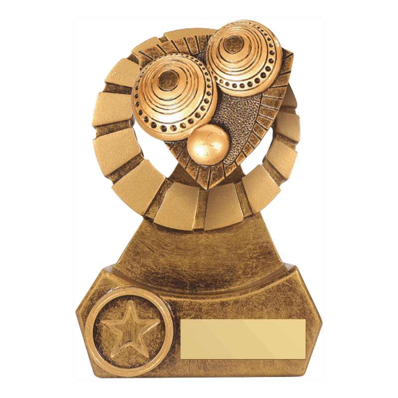 Antique Gold Resin Lawn Bowls Award – Ant Gold