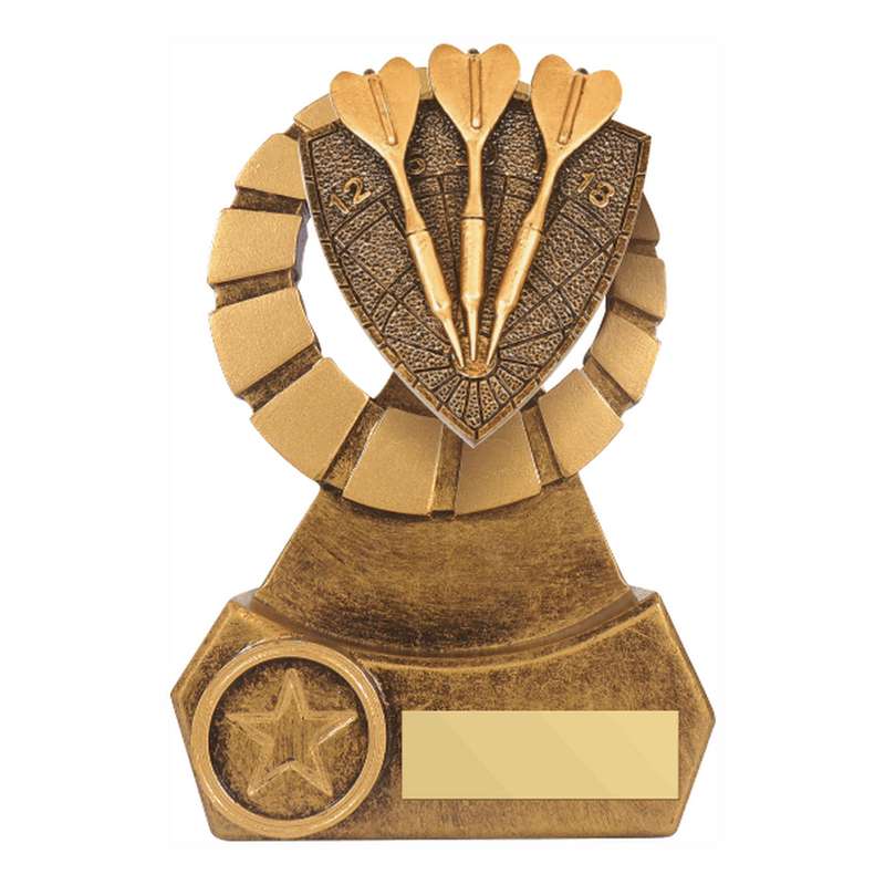 Antique Gold Resin Darts Award – Ant Gold