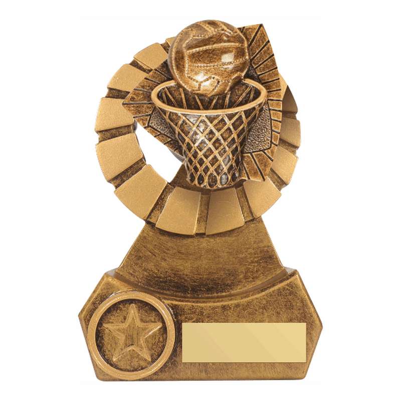 Antique Gold Resin Netball Award – Ant Gold