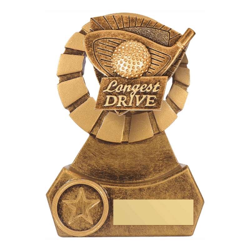 Antique Gold Resin Longest Drive Award – Ant Gold
