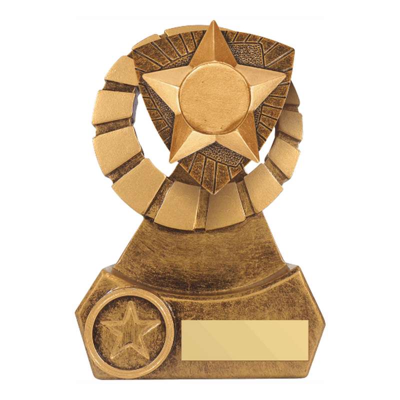 Antique Gold Resin Star Adapter Award – Ant Gold