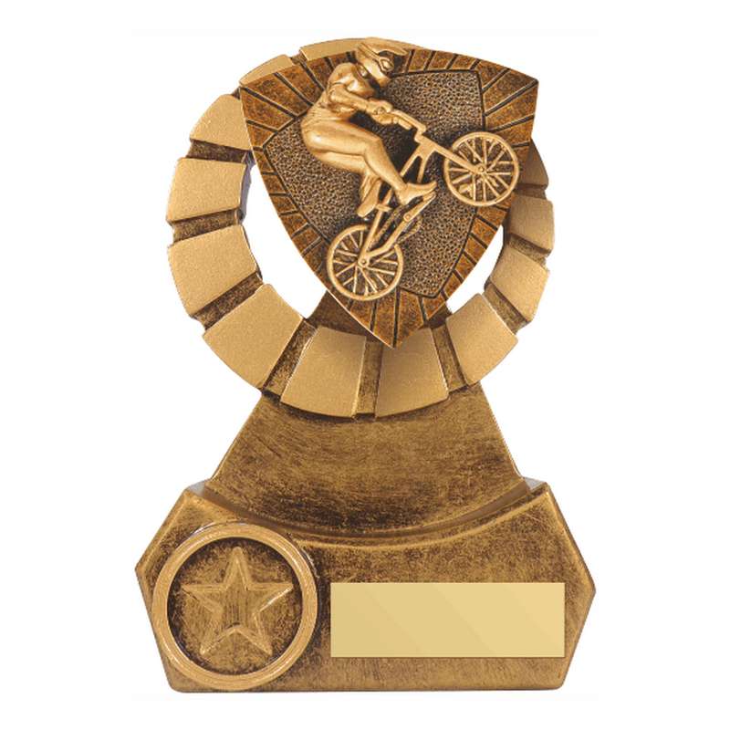 Antique Gold Resin BMX Award – Ant Gold
