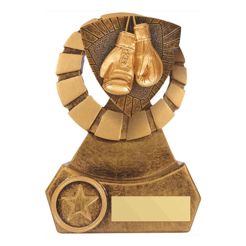 Antique Gold Resin Boxing Award – Ant Gold