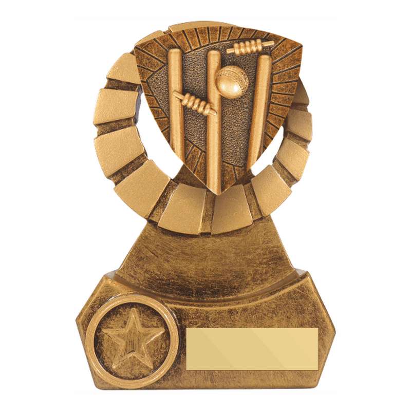 Antique Gold Resin Cricket Stumps Award – Ant Gold