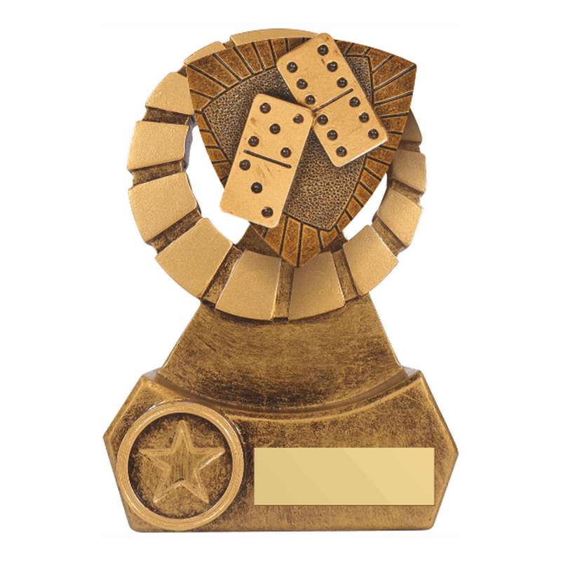 Antique Gold Resin Dominoes Award – Ant Gold