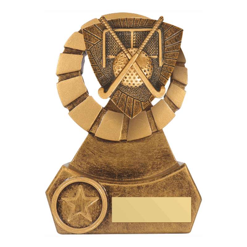 Antique Gold Resin Hockey Award – Ant Gold