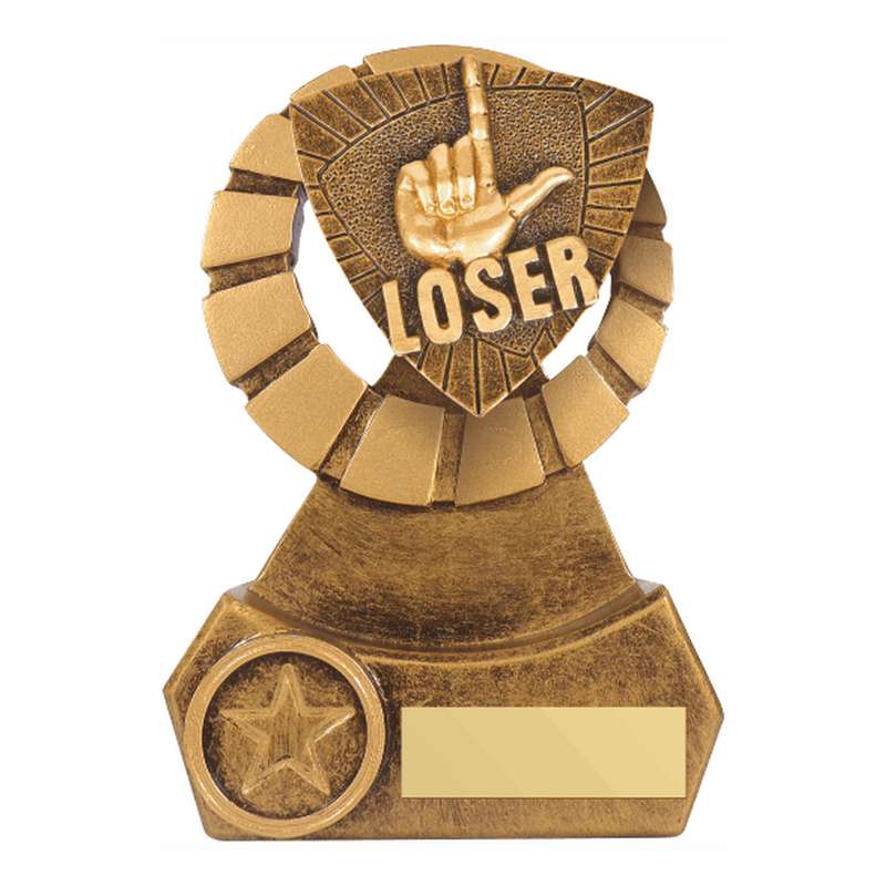 Antique Gold Resin Loser Award – Ant Gold