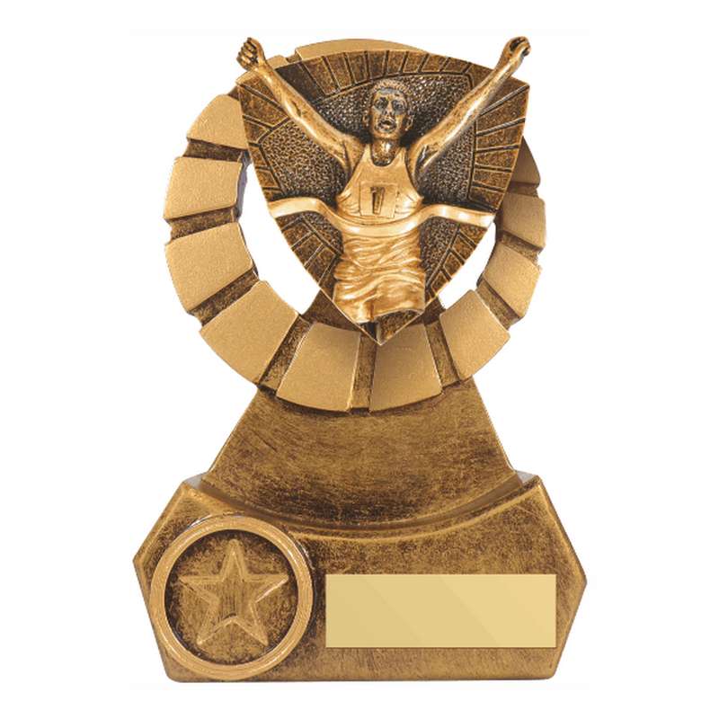 Antique Gold Resin Male Runner Award – Ant Gold