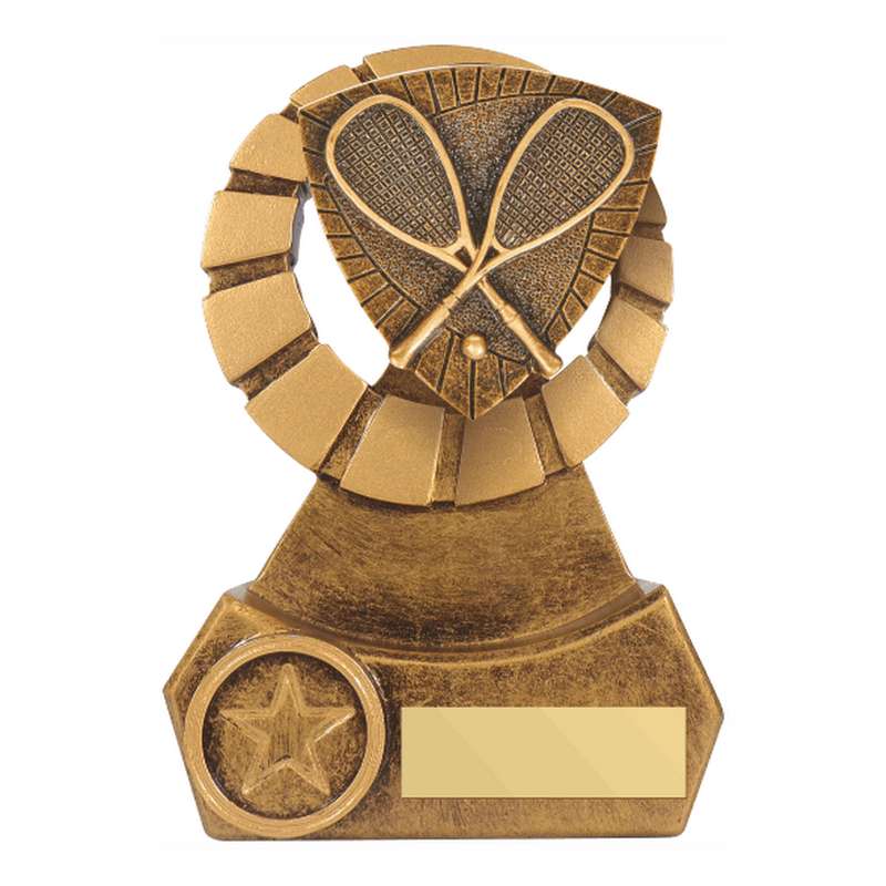 Antique Gold Resin Squash Award – Ant Gold