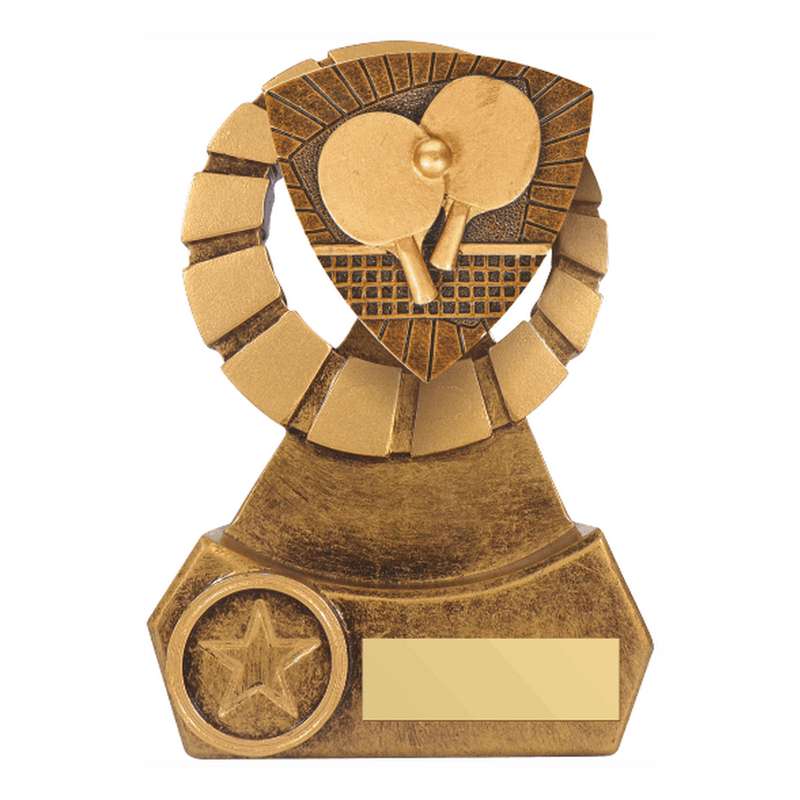 Antique Gold Resin Table Tennis Award – Ant Gold