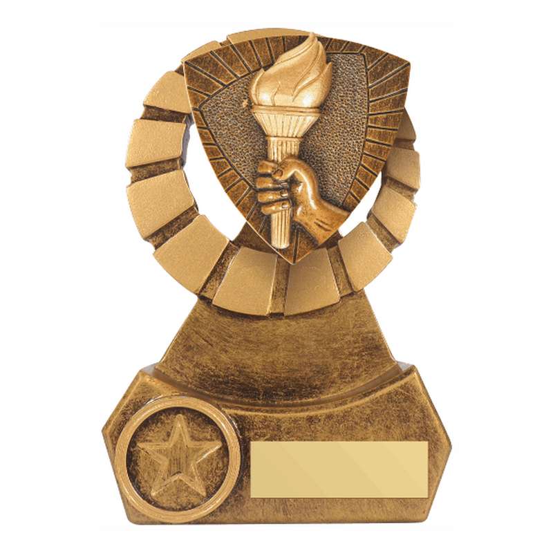 Antique Gold Resin Torch Award – Ant Gold