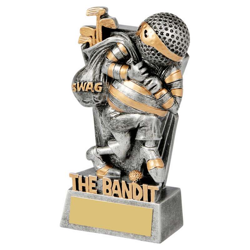 Antique Silver Golf Ball Head – THE BANDIT – Ant Silver
