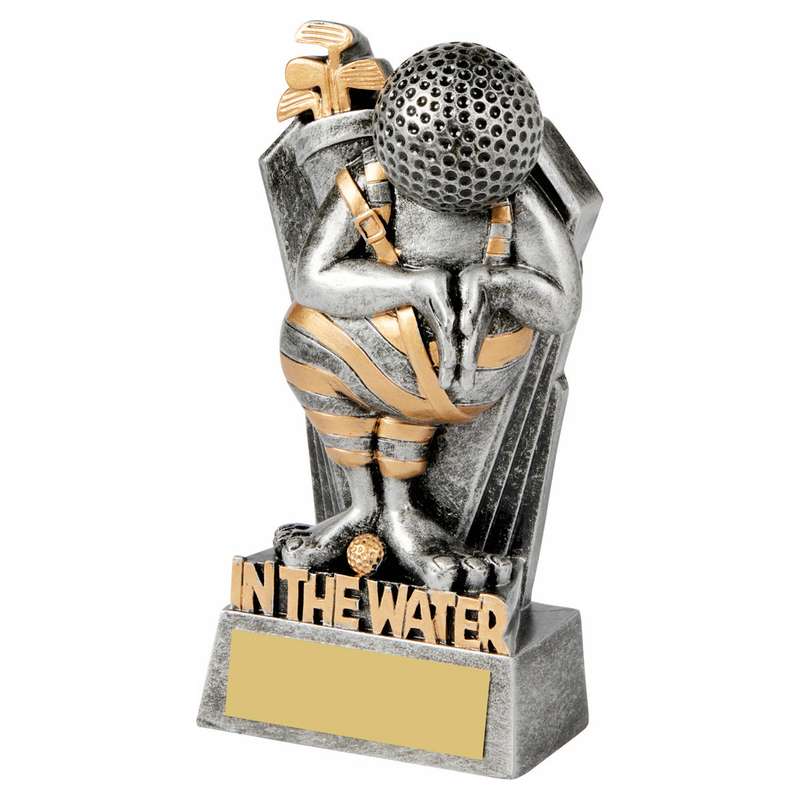 Antique Silver Golf Ball Head – IN THE WATER – Ant Silver