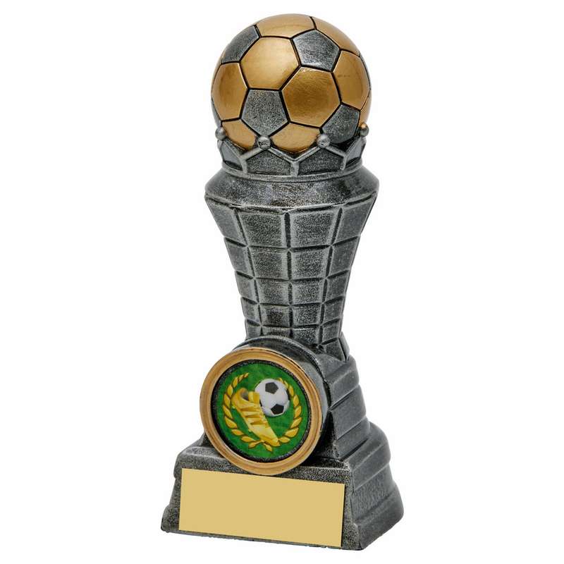Antique Silver Resin Football Tower – Ant Silver