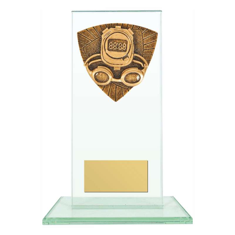 Jade Glass Stand with Resin Swimming Trim – Clear
