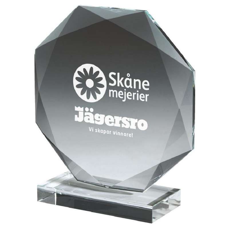 Crystal Octagon Award (In Presentation Case) – Clear